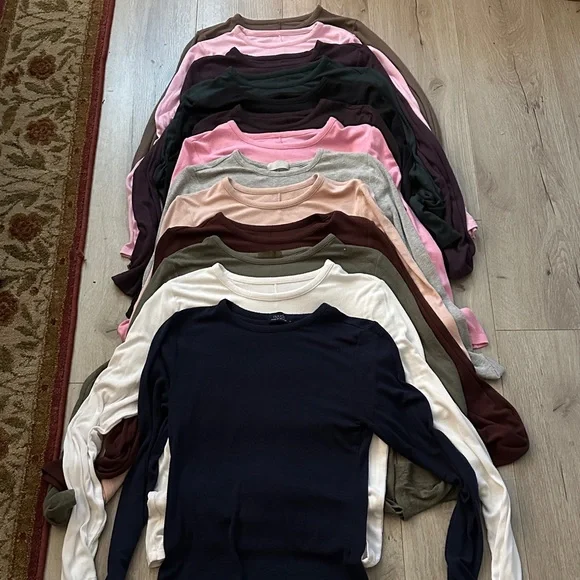 ✨NUUDS Slinky Rib long sleeve - 6 shirts! - Picture 1 of 2